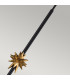 Etoile Dome Pendant Ceiling Light Matte Black and Gold Leaf-3