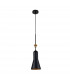 Etoile Dome Pendant Ceiling Light Matte Black and Gold Leaf-8