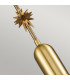 Etoile Dome Pendant Ceiling Light Aged Brass and Gold Leaf-4