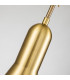 Etoile Dome Pendant Ceiling Light Aged Brass and Gold Leaf-5