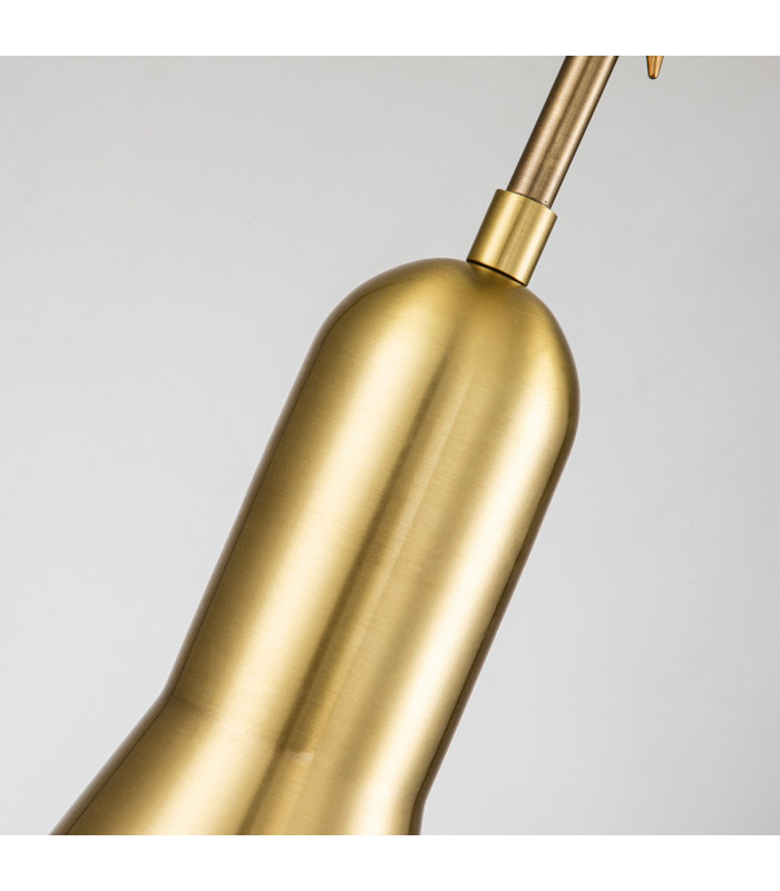 Etoile Dome Pendant Ceiling Light Aged Brass and Gold Leaf-5