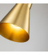 Etoile Dome Pendant Ceiling Light Aged Brass and Gold Leaf-6