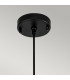 Etoile Dome Pendant Ceiling Light Matte Black and Gold Leaf-2