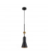 Etoile Dome Pendant Ceiling Light Matte Black and Gold Leaf-8