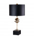 Camilia Table Lamp with Round Shade Antique Gold and Black-6