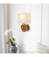 Swirl Wall Lamp with Shade Gold Leaf-6