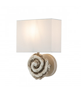 Swirl Wall Lamp with Shade Bone White-1