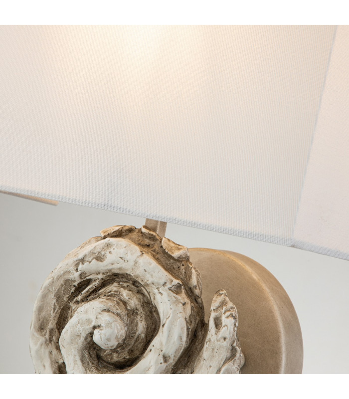 Swirl Wall Lamp with Shade Bone White-3