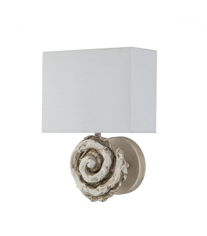 Swirl Wall Lamp with Shade Bone White-5