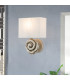 Swirl Wall Lamp with Shade Bone White-6