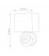 Swirl Wall Lamp with Shade Bone White-7