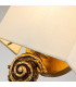 Swirl Wall Lamp with Shade Gold Leaf-4