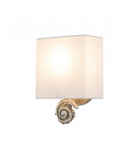 Swirl Wall Lamp with Shade Bone White-1