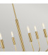 Brianna 6 Light Multi Arm Pendant Ceiling Light Burnished Brass-5