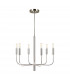 Brianna 6 Light Multi Arm Pendant Ceiling Light Polished Nickel-1