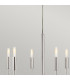 Brianna 6 Light Multi Arm Pendant Ceiling Light Polished Nickel-3