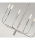 Brianna 6 Light Multi Arm Pendant Ceiling Light Polished Nickel-4