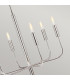 Brianna 6 Light Multi Arm Pendant Ceiling Light Polished Nickel-5