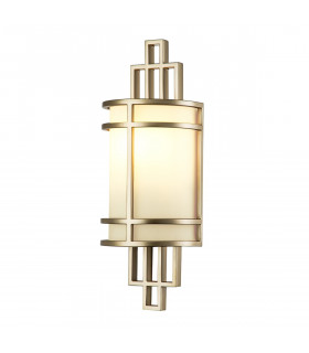 Fusion Flush Wall Lamp Painted Natural Brass-1