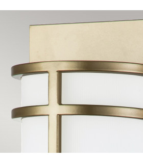 Fusion 2 Light Flush Wall Lamp Painted Natural Brass-2