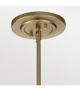 Fusion 3 Light Cylindrical Pendant Ceiling Light Painted Natural Brass-2