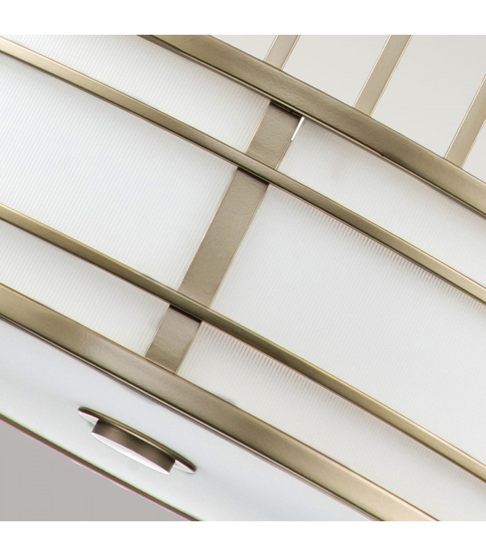 Fusion 3 Light Cylindrical Pendant Ceiling Light Painted Natural Brass-4