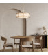 Fusion 3 Light Cylindrical Pendant Ceiling Light Painted Natural Brass-6
