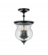 Pickering Lane 3 Light Lanterns Pendant Ceiling Light Black-1