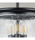 Pickering Lane 3 Light Lanterns Pendant Ceiling Light Black-3