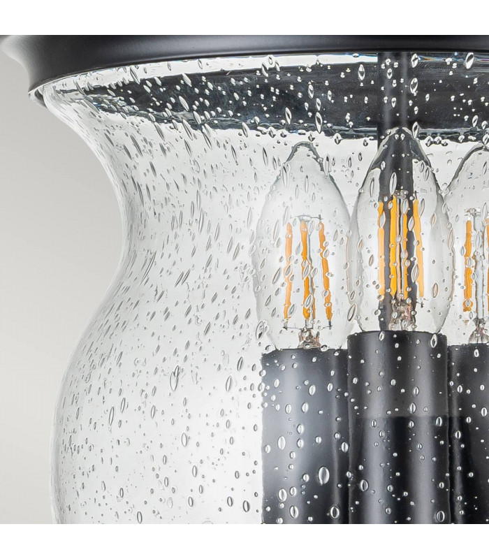 Pickering Lane 3 Light Lanterns Pendant Ceiling Light Black-5