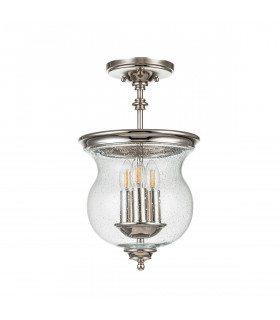 Pickering Lane 3 Light Lanterns Pendant Ceiling Light Polished Nickel-1
