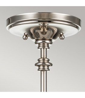 Pickering Lane 3 Light Lanterns Pendant Ceiling Light Polished Nickel-2