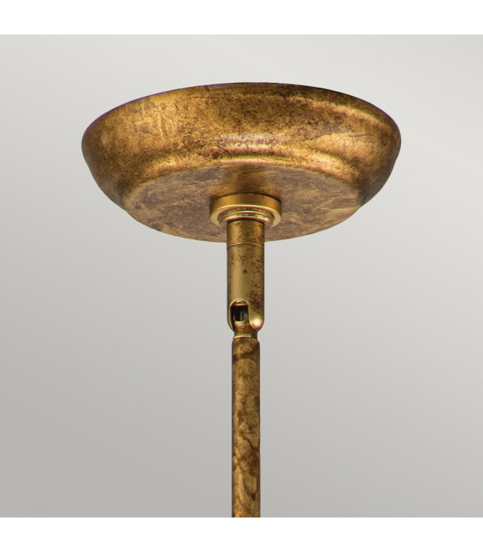 Sun King Pendant Ceiling Light Gold Leaf-2