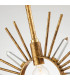 Sun King Pendant Ceiling Light Gold Leaf-3