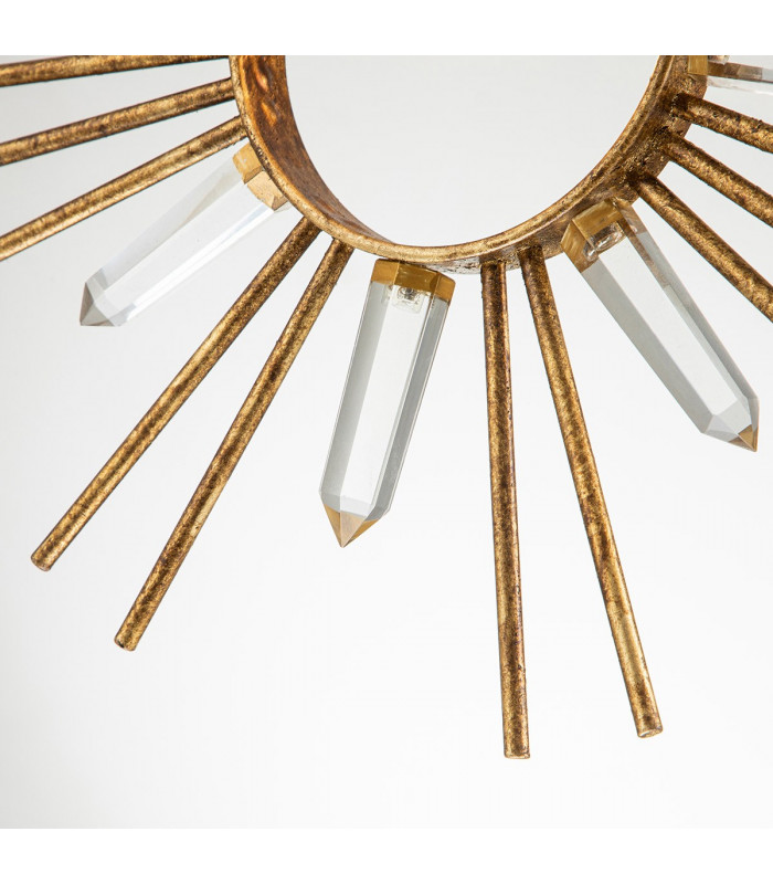 Sun King Pendant Ceiling Light Gold Leaf-5