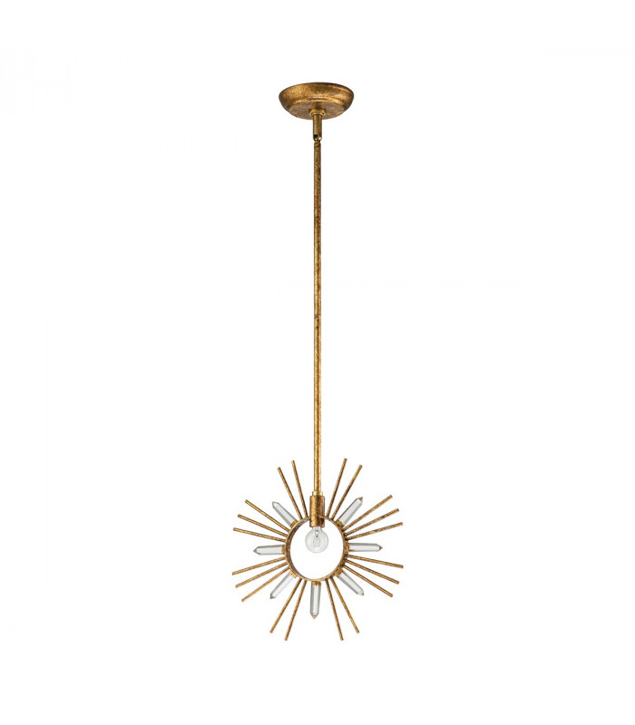 Sun King Pendant Ceiling Light Gold Leaf-6