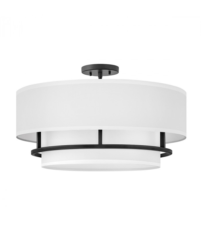 Graham 4 Light Cylindrical Ceiling Light Black-1