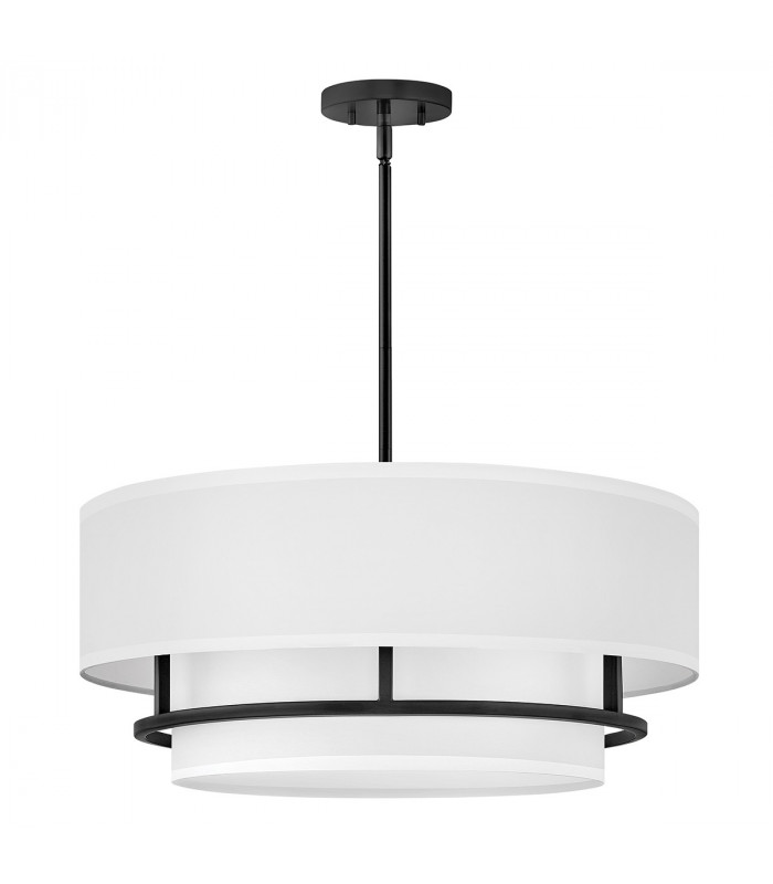 Graham 4 Light Cylindrical Ceiling Light Black-2