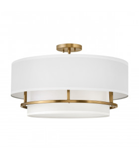 Graham 4 Light Cylindrical Ceiling Light Lacquered Brass-1