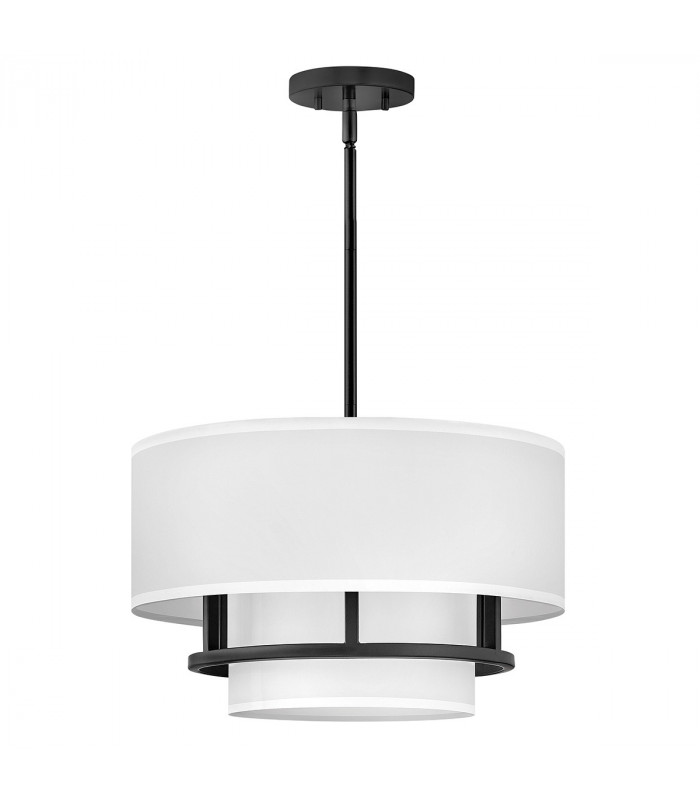 Graham 3 Light Cylindrical Ceiling Light Black-2
