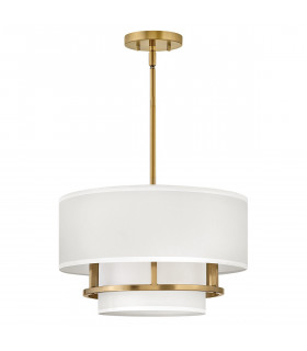Graham 3 Light Cylindrical Ceiling Light Lacquered Brass-2