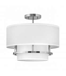 Graham 3 Light Cylindrical Ceiling Light Polished Nickel-1