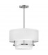 Graham 3 Light Cylindrical Ceiling Light Polished Nickel-2