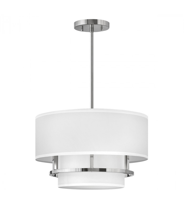 Graham 3 Light Cylindrical Ceiling Light Polished Nickel-2