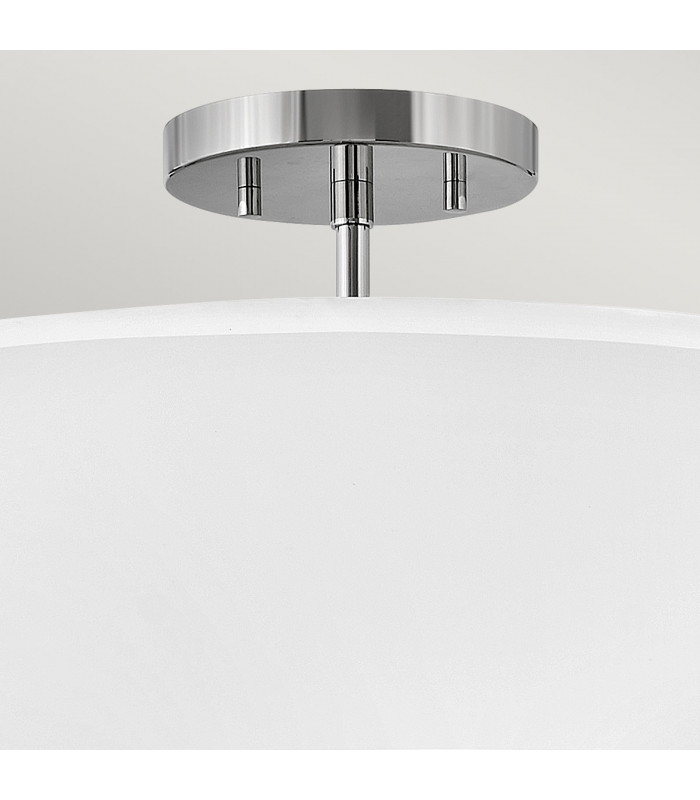 Graham 3 Light Cylindrical Ceiling Light Polished Nickel-3
