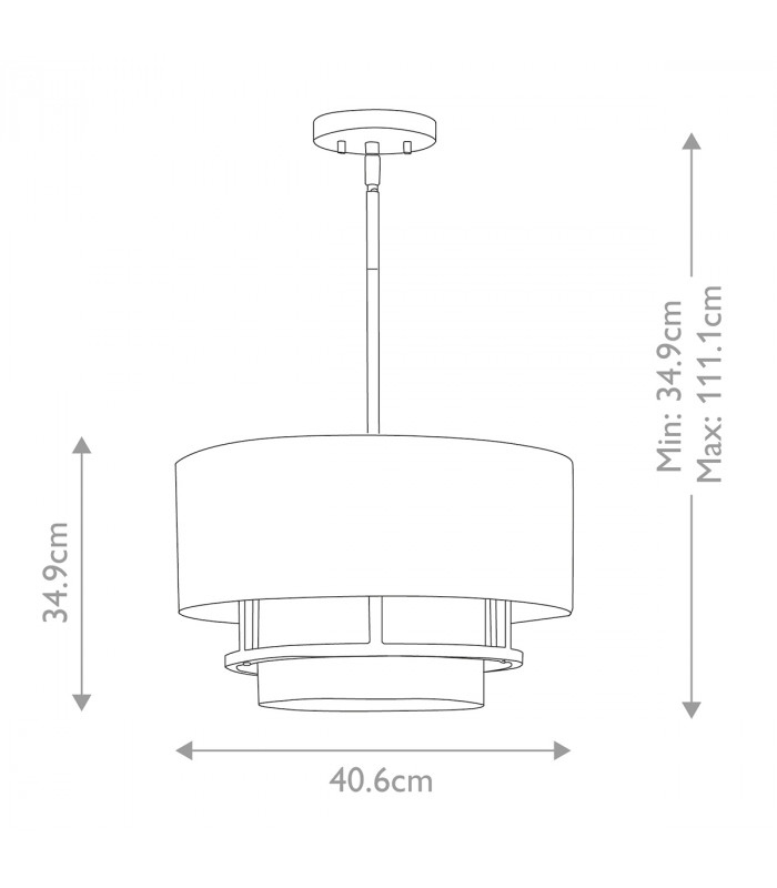 Graham 3 Light Cylindrical Ceiling Light Polished Nickel-7