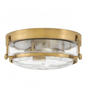 Harper 3 Light Flush Ceiling Light Heritage Brass-1