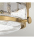 Harper 3 Light Flush Ceiling Light Heritage Brass-3