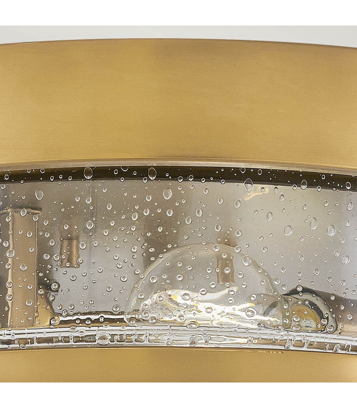Harper 3 Light Flush Ceiling Light Heritage Brass-4
