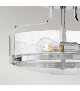 Harper 3 Light Bowl Semi Flush Ceiling Light Polished Chrome-2